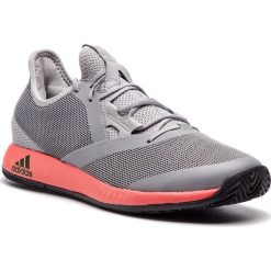 Buty adidas - adizero Defiant Bounce CG6349 Lgrani/Shored/Cblack. Szare buty sportowe męskie Adidas, ze skóry ekologicznej, bez zapięcia, tenisowe. W wyprzedaży za 269,00 zł.