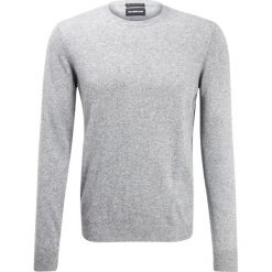 Swetry klasyczne męskie: Sisley Sweter light grey melange