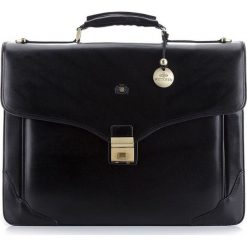 Teczka 39-3-012-1. Czarne aktówki damskie Wittchen, w paski, eleganckie, bez dodatków. Za 3299,00 zł.