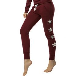 Cardio Bunny - Spodnie Jenny. Czerwone spodnie damskie Cardio Bunny, s, z nadrukiem, z elastanu. W wyprzedaży za 129,90 zł.