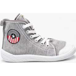 Nazo - Trampki. Szare buty dziewczęce sportowe Nazo, z gumy, na sznurówki. W wyprzedaży za 44,90 zł.