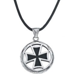 EtNox Hard and Heavy Eisernes Kreuz Naszyjnik srebrny. Szare naszyjniki męskie marki etNox Hard and Heavy, srebrne. Za 62,90 zł.