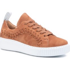 Sneakersy GINO ROSSI - Kin DPK099-883-0760-2500-0 Camel. Pomarańczowe półbuty damskie Gino Rossi, na co dzień, bez wzorów, ze skóry, bez obcasa, bez zapięcia. Za 399,00 zł.
