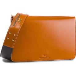 Torebka ELISABETTA FRANCHI - BS-29A-86E2 Gianduia/Nero. Pomarańczowe listonoszki damskie marki Elisabetta Franchi, ze skóry ekologicznej. W wyprzedaży za 549,00 zł.