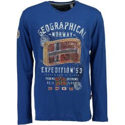 T-shirty męskie z nadrukiem: Koszulka „Jiliam” w kolorze niebieskim