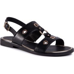 Sandały LASOCKI - WI16-FOXI-08 Black. Czarne klapki damskie Lasocki, z aplikacjami, ze skóry, bez obcasa, na obcasie. Za 119,99 zł.
