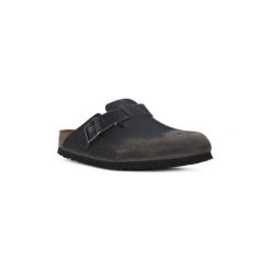Chodaki Birkenstock BOSTON SFB IRON. Szare klapki męskie Birkenstock, bez wzorów. Za 475,90 zł.