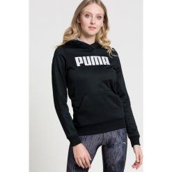 Puma - Bluza. Czarne bluzy męskie Puma, s, z nadrukiem, z elastanu, z kapturem, bez rękawów, z kapturem. Za 249,90 zł.