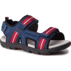 Sandały GEOX - J S.Strada A J9224A 0CE14 C0200 D Blue/Red. Niebieskie sandały chłopięce Geox, z materiału. W wyprzedaży za 209,00 zł.
