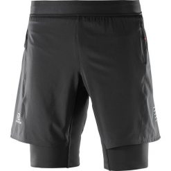 Salomon Spodenki męskie FAST WING TWINSKIN SHORT M Black r. XL. Czarne spodenki sportowe męskie marki Salomon, sportowe. Za 237,90 zł.