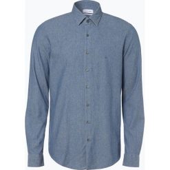 Calvin Klein - Koszula męska, niebieski. Niebieskie koszule męskie Calvin Klein, m, bez wzorów, eleganckie, bez kołnierzyka, bez rękawów. Za 379,95 zł.
