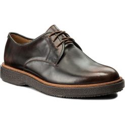 Półbuty CLARKS - Modur Walk 261271147 Dark Tan Leather. Pomarańczowe buty wizytowe męskie marki Clarks, ze skóry. W wyprzedaży za 259,00 zł.