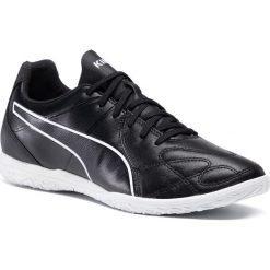 Buty PUMA - King Hero It 105673 01 Puma Black/Puma White. Czarne buty sportowe męskie Puma, ze skóry, bez zapięcia, do piłki nożnej. Za 299,99 zł.