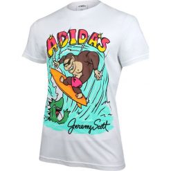 Koszulki sportowe męskie: Adidas Koszulka męska Jeremy Scott Tee biała r. S (X29816)