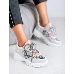 MODNE SNEAKERSY SNAKE PRINT. Trampki i tenisówki damskie SHELOVET. Za 99,90 zł.
