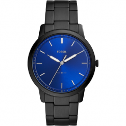 Zegarek FOSSIL - The Minimalist 3H FS5693 Black/Black. Czarne zegarki męskie Fossil, ze stali. W wyprzedaży za 489,00 zł.