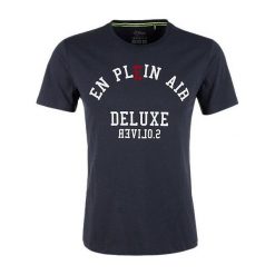 S.Oliver T-Shirt Męski M Ciemnoniebieski. Czarne t-shirty męskie S.Oliver, l, z bawełny. Za 59,00 zł.