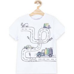 Coccodrillo - T-shirt dziecięcy 92-122 cm. Szare t-shirty chłopięce marki COCCODRILLO, m, z nadrukiem, z elastanu, z okrągłym kołnierzem. Za 39,90 zł.