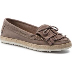 Espadryle FILIPE - 9006 Cinza 3818. Pomarańczowe espadryle damskie Filipe, z aplikacjami, ze skóry, bez obcasa. Za 259,00 zł.