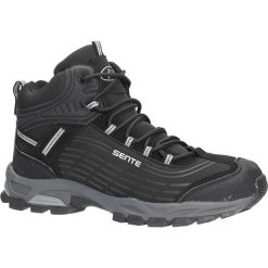 Czarne buty trekkingowe sznurowane softshell Casu A1527-1. Czarne buty trekkingowe męskie Casu, z softshellu, na sznurówki. Za 99,99 zł.