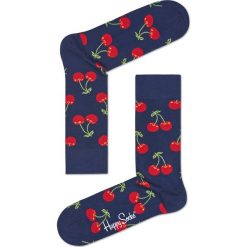 Happy Socks - Skarpetki. Szare skarpetki damskie marki Happy Socks, bez wzorów, z elastanu. Za 39,90 zł.