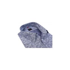 Szara koszula męska we wzór K63. Szare koszule męskie Kastor - Koszule męskie, m, bez wzorów, z bawełny, eleganckie, z klasycznym kołnierzykiem, z długim rękawem. Za 198,00 zł.