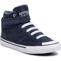 Sneakersy CONVERSE - Pro Blaze Strap Hi 665279C Obsidian/Wolf Grey/White. Niebieskie trampki chłopięce Converse, bez wzorów, ze skóry, bez zapięcia. W wyprzedaży za 159,00 zł.