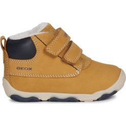 Geox botki chłopięce New Balu' 19 żółte. Żółte buty chłopięce zimowe Geox, bez zapięcia. Za 239,00 zł.