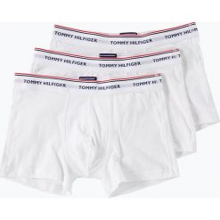Tommy Hilfiger - Obcisłe bokserki męskie – bawełna ze stretchem pakowane po 3 szt., biały. Białe bokserki męskie TOMMY HILFIGER, bez wzorów, z bawełny. Za 179,95 zł.