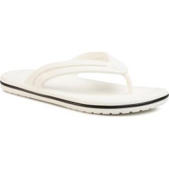 Japonki CROCS - Crocband Flip 206100 White. Białe klapki damskie Crocs, bez wzorów, z tworzywa sztucznego, bez obcasa. Za 119,00 zł.