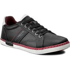 Sneakersy GINO LANETTI - MP07-16373-02 Czarny. Czarne sneakersy męskie marki Gino Lanetti, na co dzień, bez wzorów, ze skóry ekologicznej, eleganckie, bez zapięcia. Za 119,99 zł.