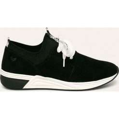 Marco Tozzi - Buty. Czarne buty sportowe damskie Marco Tozzi, z materiału. W wyprzedaży za 199,90 zł.