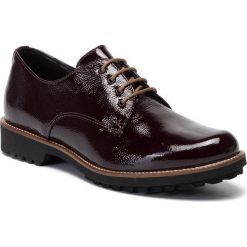 Półbuty LASOCKI - ADA-03 Maroon. Czerwone półbuty damskie Lasocki, na co dzień, bez wzorów, ze skóry, bez obcasa, na obcasie, bez zapięcia. W wyprzedaży za 99,98 zł.