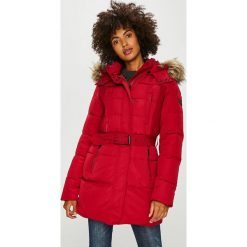 Pepe Jeans - Kurtka puchowa. Czerwone bomberki damskie Pepe Jeans, l, w paski, z jeansu. W wyprzedaży za 649,90 zł.