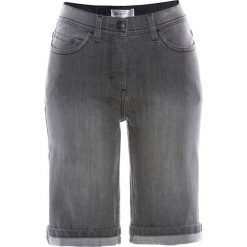 Bermudy dżinsowe bonprix szary denim. Szare jeansy damskie bonprix, z jeansu. Za 42,99 zł.