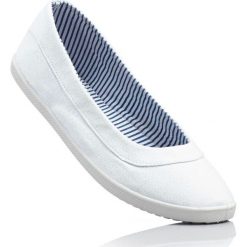 Baleriny damskie: Baleriny bonprix biały