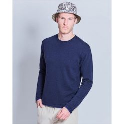 Sweter wełniany w kolorze granatowym. Niebieskie swetry męskie Cacharel, xs, z wełny, klasyczne, z okrągłym kołnierzem. W wyprzedaży za 399,95 zł.