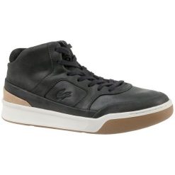 Lacoste Explorateur Mid 3 cam0096024 41 Czarne. Czarne buty sportowe męskie marki Lacoste, ze skóry, lacoste explorateur. W wyprzedaży za 449,99 zł.
