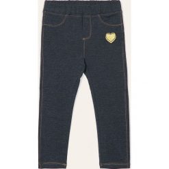 Blukids - Legginsy dziecięce 74-98 cm. Niebieskie spodnie dziewczęce Blukids, bez wzorów, z elastanu. Za 29,90 zł.