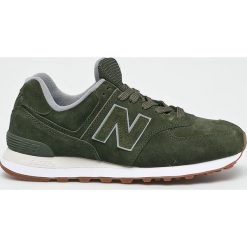 New Balance - Buty ML574EPB. Żółte sneakersy męskie New Balance, ze skóry, na sznurówki. Za 369,90 zł.