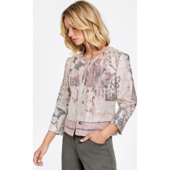 Żakiet z fakturowanym wzorem. Brązowe żakiety damskie marki GERRY WEBER EDITION. Za 189,00 zł.