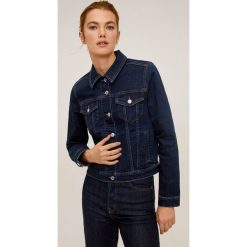Mango - Kurtka jeansowa Vicky. Zielone kurtki damskie Mango, s, bez wzorów, z elastanu, krótkie, bez kaptura. Za 139,90 zł.