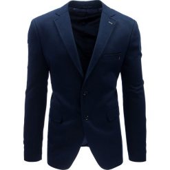 Marynarki męskie: Marynarka męska casual granatowa (mx0368)