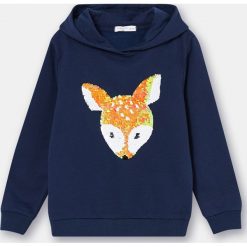 Bluza dziewczęca - Granatowy. Niebieskie bluzy dziewczęce Sinsay, bez wzorów, bez rękawów, bez kaptura. Za 25,99 zł.