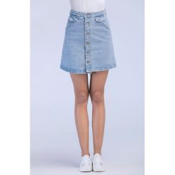 Spódnica w kolorze niebieskim. Niebieskie spódniczki marki Cupid Killer, Azzaria, w paski, mini. W wyprzedaży za 174,95 zł.