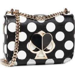 Torebka KATE SPADE - Nicola Embossed Bikini Dot PXRUB174 Black Multi 098. Czarne torebki klasyczne damskie Kate Spade, bez wzorów, ze skóry, wizytowe, bez dodatków. W wyprzedaży za 1359,00 zł.