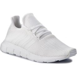 Buty adidas - Swift Run B37725 Ftwwht/Ftwwht/Cblack. Białe buty sportowe damskie Adidas, z materiału, klasyczne. W wyprzedaży za 299,00 zł.