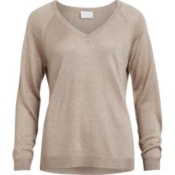 Kardigany damskie: Sweter z dekoltem w serek, gruba dzianina
