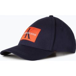 Calvin Klein Jeans - Męska czapka z daszkiem, niebieski. Niebieskie czapki męskie marki Calvin Klein Jeans, z aplikacjami, z jeansu. Za 149,95 zł.