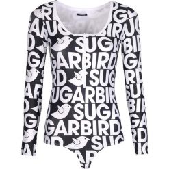 Sugarbird Body "Lodin". Bluzki damskie Sugarbird, z nadrukiem, z tkaniny, z okrągłym kołnierzem, z długim rękawem. Za 199,00 zł.